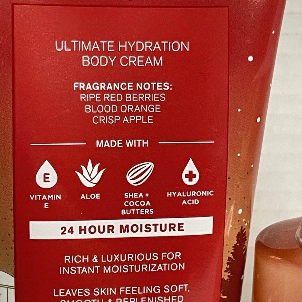Bath & Body Works Bright Christmas Morning  Body Wash & Body Cream Set of 2